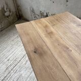 1950s oak butcher's farm table
