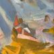 Rest, oil on canvas mounted on cardboard signed Dassimov