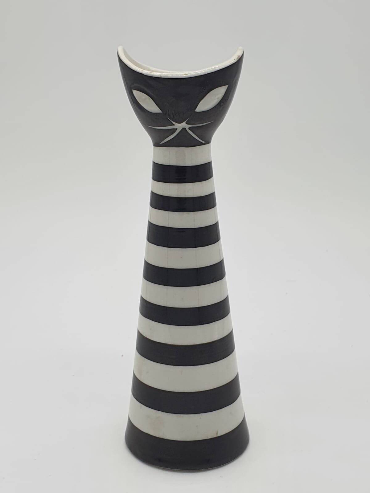 Statuetta Gatto di Janos Torok per Zsolnay, 1960