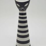 Statuetta Gatto di Janos Torok per Zsolnay, 1960
