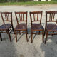 Set of 4 Luterna wooden bistro chairs