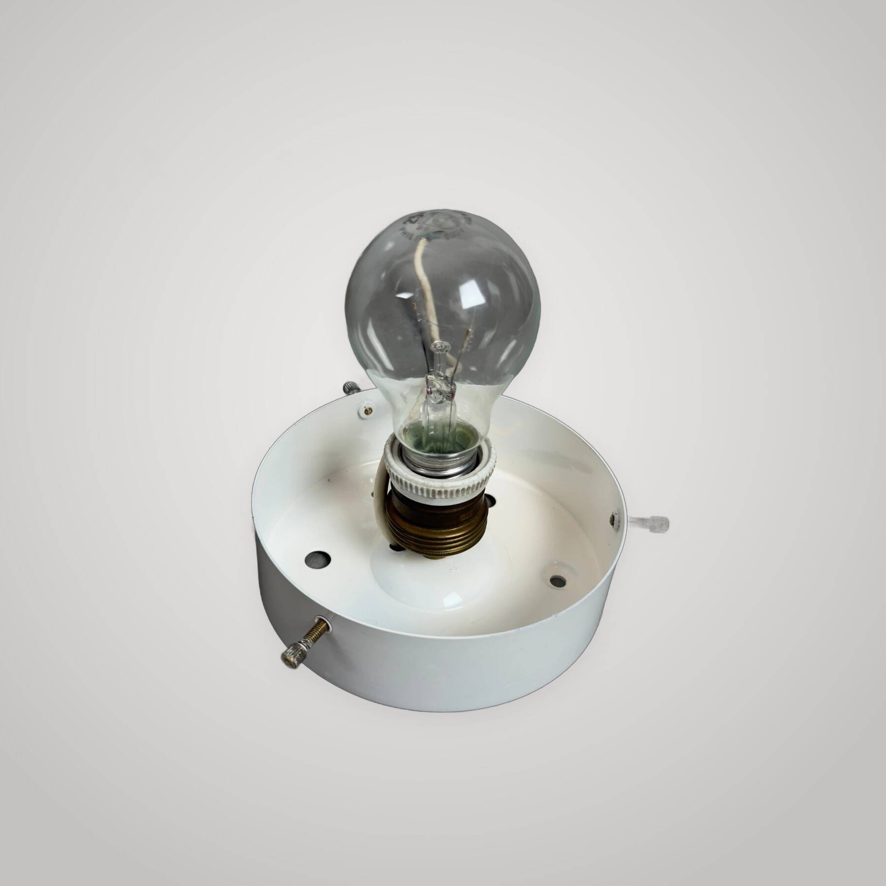 Mazzega Ceiling Lamp Sphere in Murano Glass Space Age 1970s