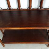 Vintage bamboo and rattan shelf
