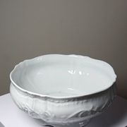 Grand saladier vintage Bernardaud attribué, modèle Louvre, porcelaine de Limoges