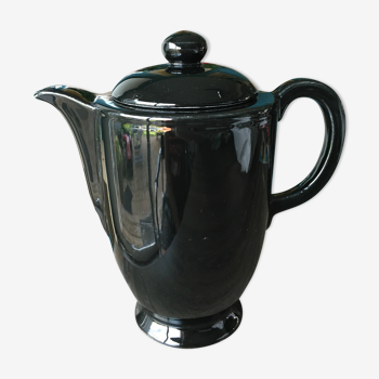 Black vintage teapot