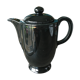 Black vintage teapot