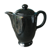 Théière vintage noire