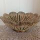Vintage signed studio pottery flower shaped bowl