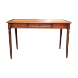 Wooden leather top desk