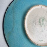 Plat rond en faïence émaillée Longwi