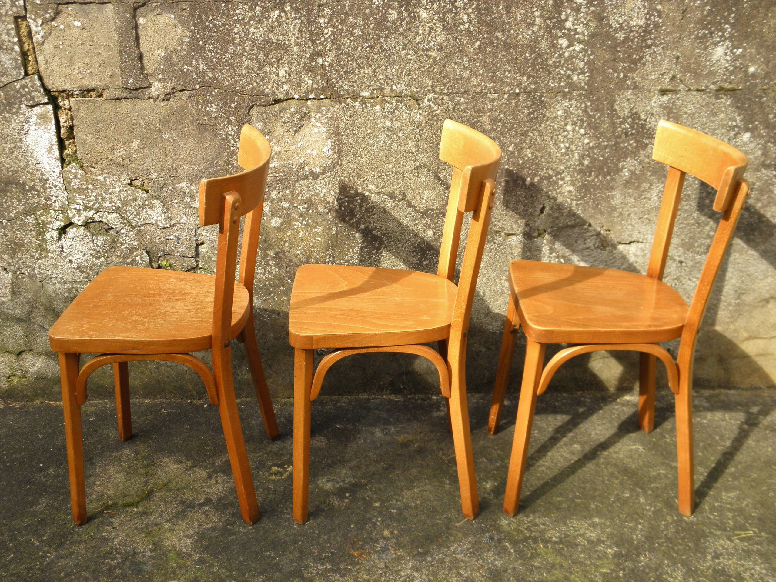 Set of 6 Baumann bistro chairs n° 18