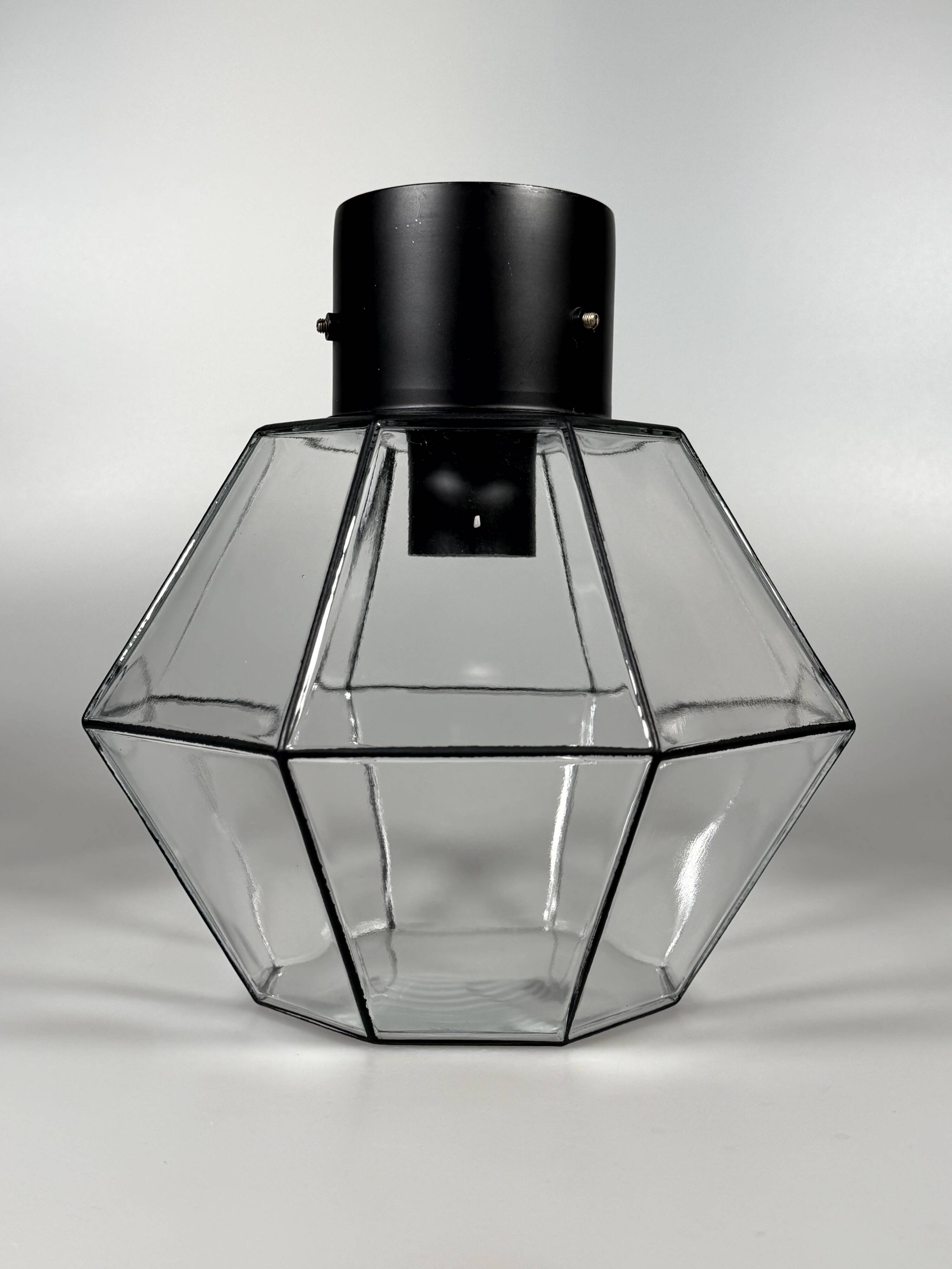 1960s 1970s Ceiling Lamp by Glashütte Limburg Germany Space Age Design