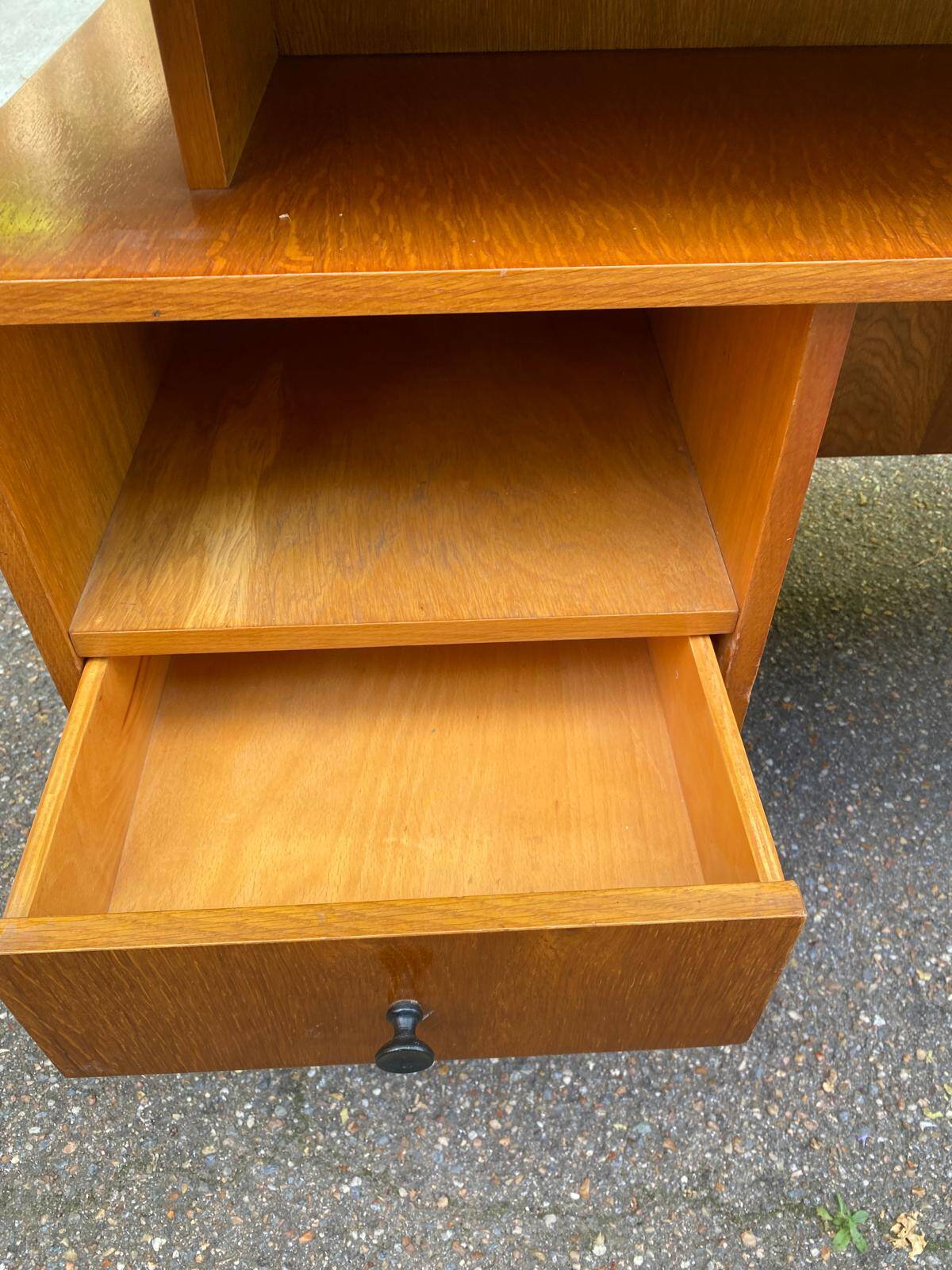 Scandinavian desk from the 50s/60s in wood 130cm