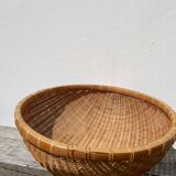Large round rattan basket
