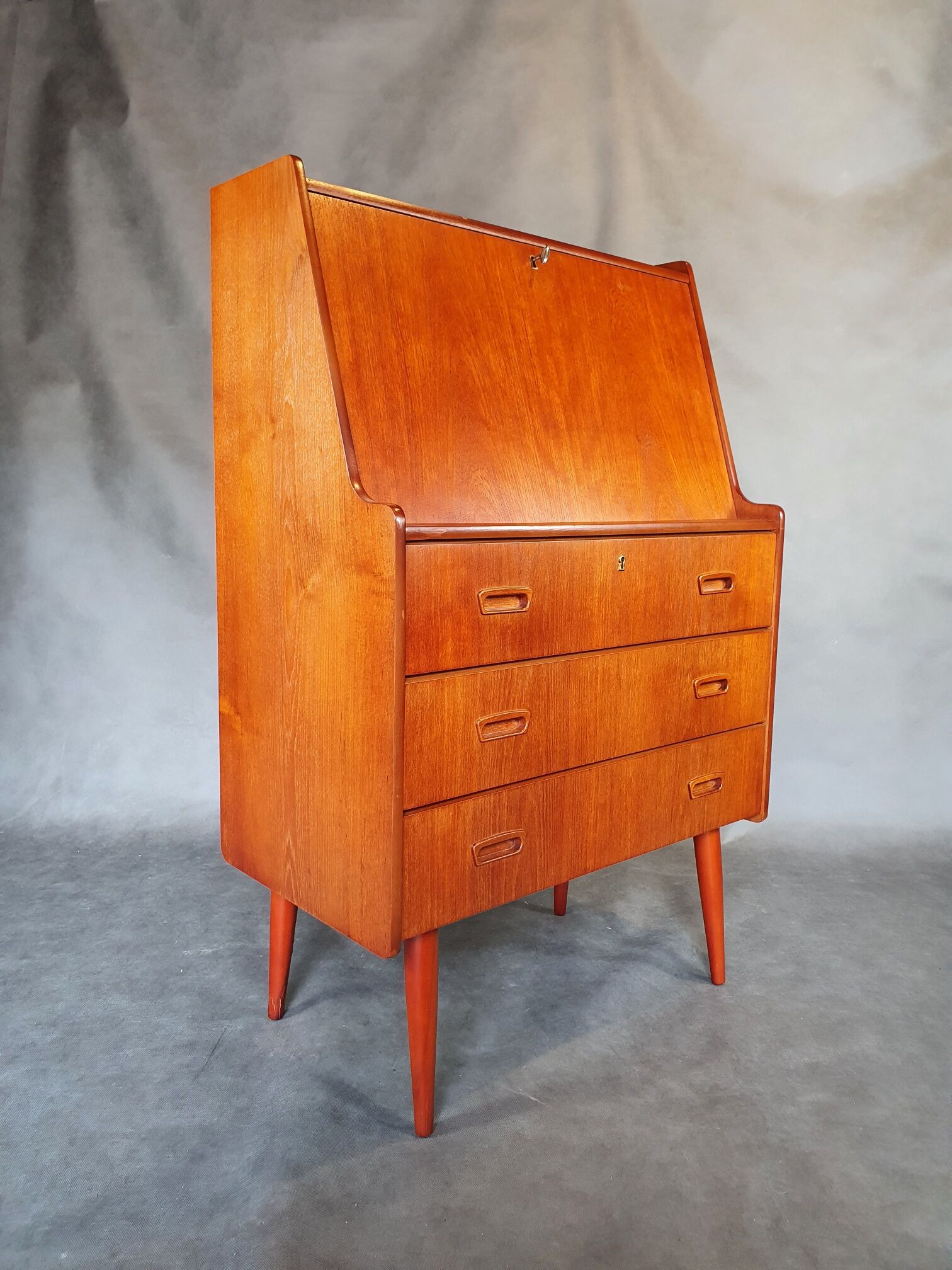 Norwegian vintage teak writing desk, 1960