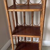 VINTAGE RATTAN BOOKSHELF