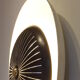 Wall lamp italian metal openwork & brass, 1950