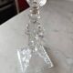 Moulded glass candlestick portieux