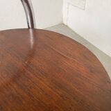 Bauhaus art deco console table in wood and chrome