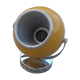 Wall lamp yellow round eyeball 70 design