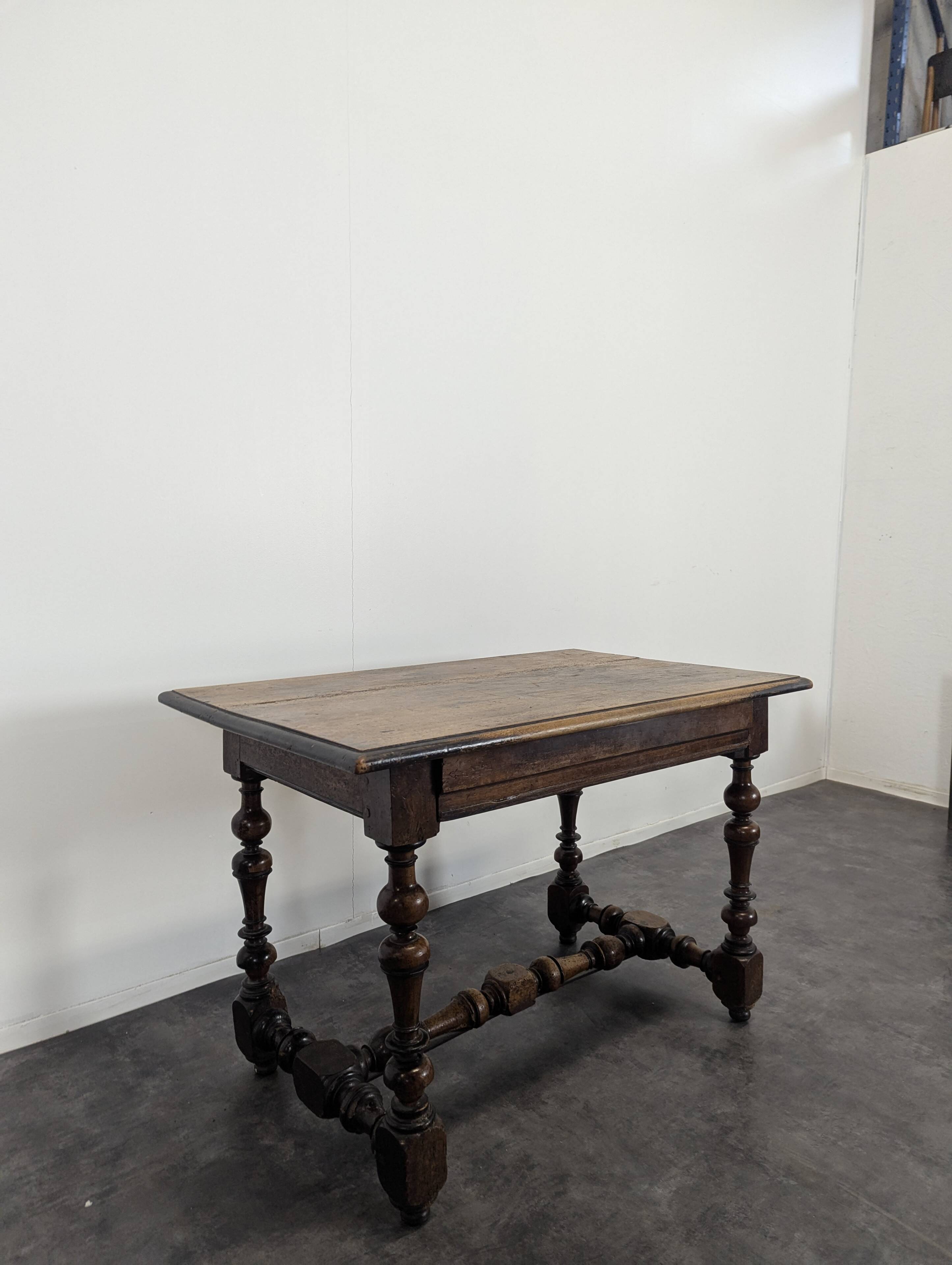 Louis XIII period walnut table