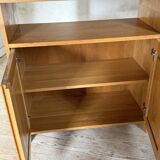 Vintage oak display bookcase
