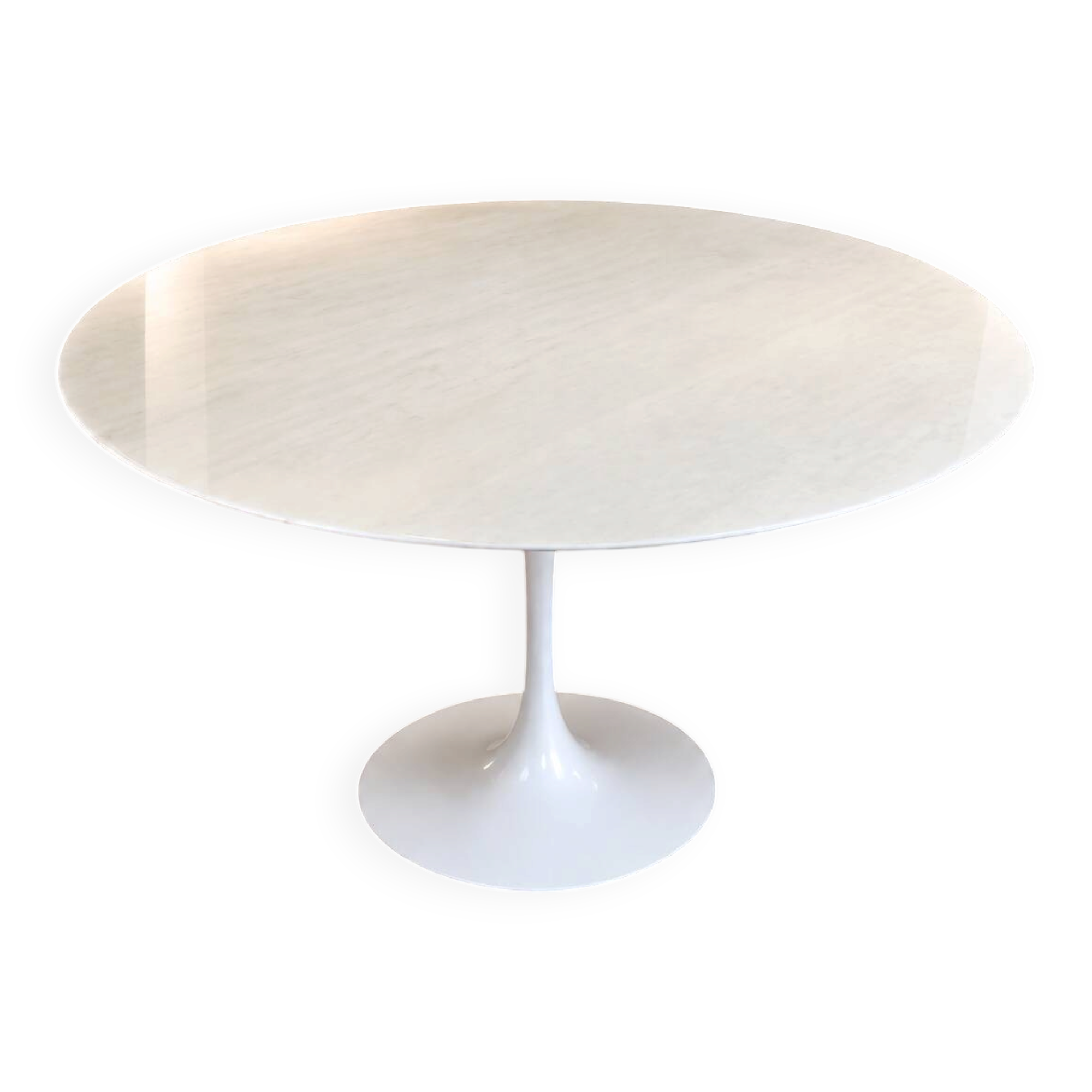 Table Tulip en marbre de Carrare vintage - Knoll