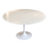 Vintage Carrara marble Tulip table - Knoll