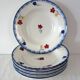 8 vintage soup plates, Mary-Lou model, Digoin Sarreguemines