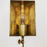 1970s adjustable brass floor lamp by Florian Schulz