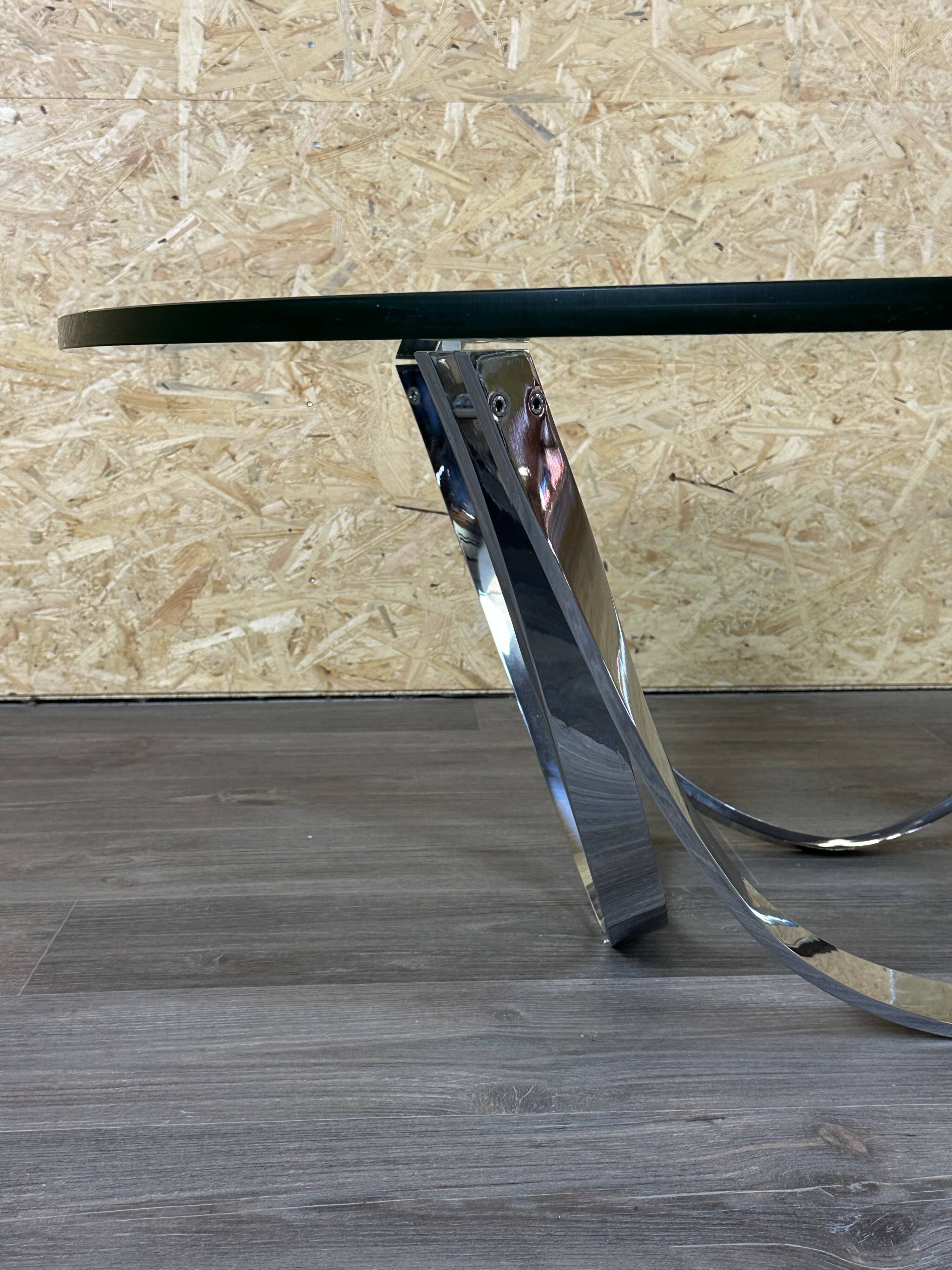 60s 70s coffee table glass table by Werner Lindner for Bacher Space Age