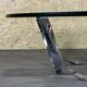 60s 70s coffee table glass table by Werner Lindner for Bacher Space Age