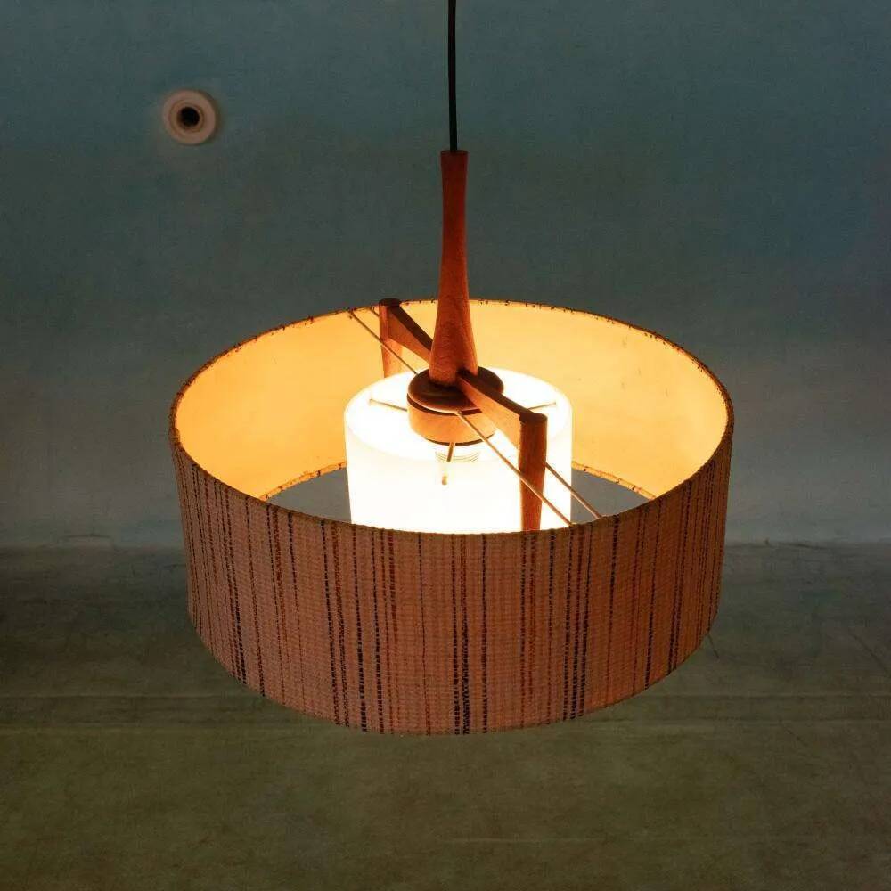 Vintage Temde lighting suspension, mid-century suspension from the sixties.