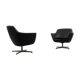 Fauteuils pivotants noirs, 1970