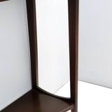 Postmodern Ebonized Beech Console Table with a Lower Shelf, Italy
