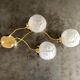 Suspension cascade three lights globes art deco vintage