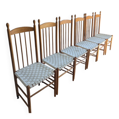 Rare ensemble de six chaises modele''Racine'' de Roche Bobois.