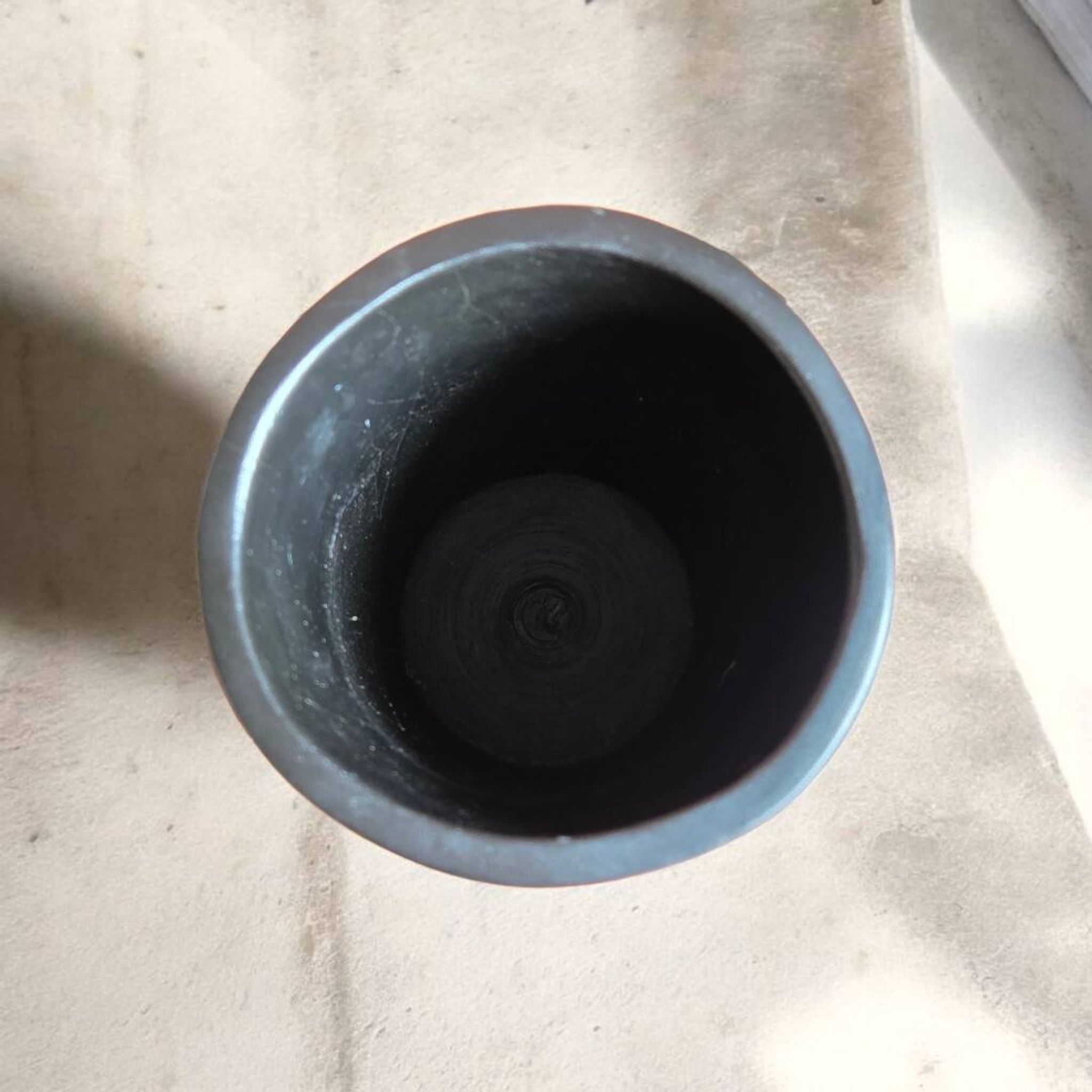 Large wooden vase