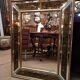 Beveled mirror decorated with flowers