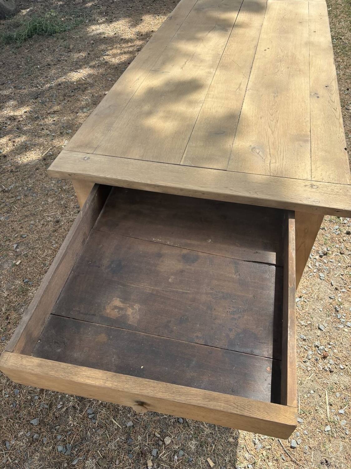 Solid oak farmhouse table
