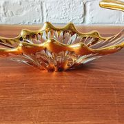 Mini golden glass coupe vintage style Bayel, pocket tray.