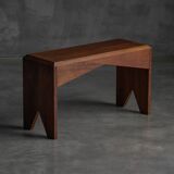 Mid-Century Walnut Bench, France, Late 20th Century