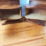 Pair of Art Deco bedside tables 1940