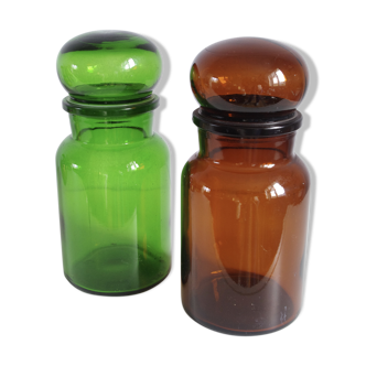 Lot de 2 bocaux 70's