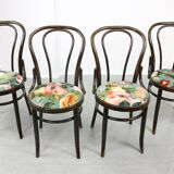 Vintage Velvet No. 18 Dining Chairs by Michael Thonet, Set of 4