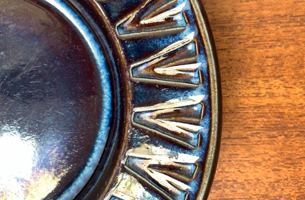 Danish ceramic bowl from the mid-century by Søholm, 1960s.