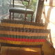 Magazine rack in scoubidou