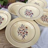 Deep plates x6 "Francine" Badonviller