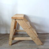 Step ladder 3 steps in solid wood