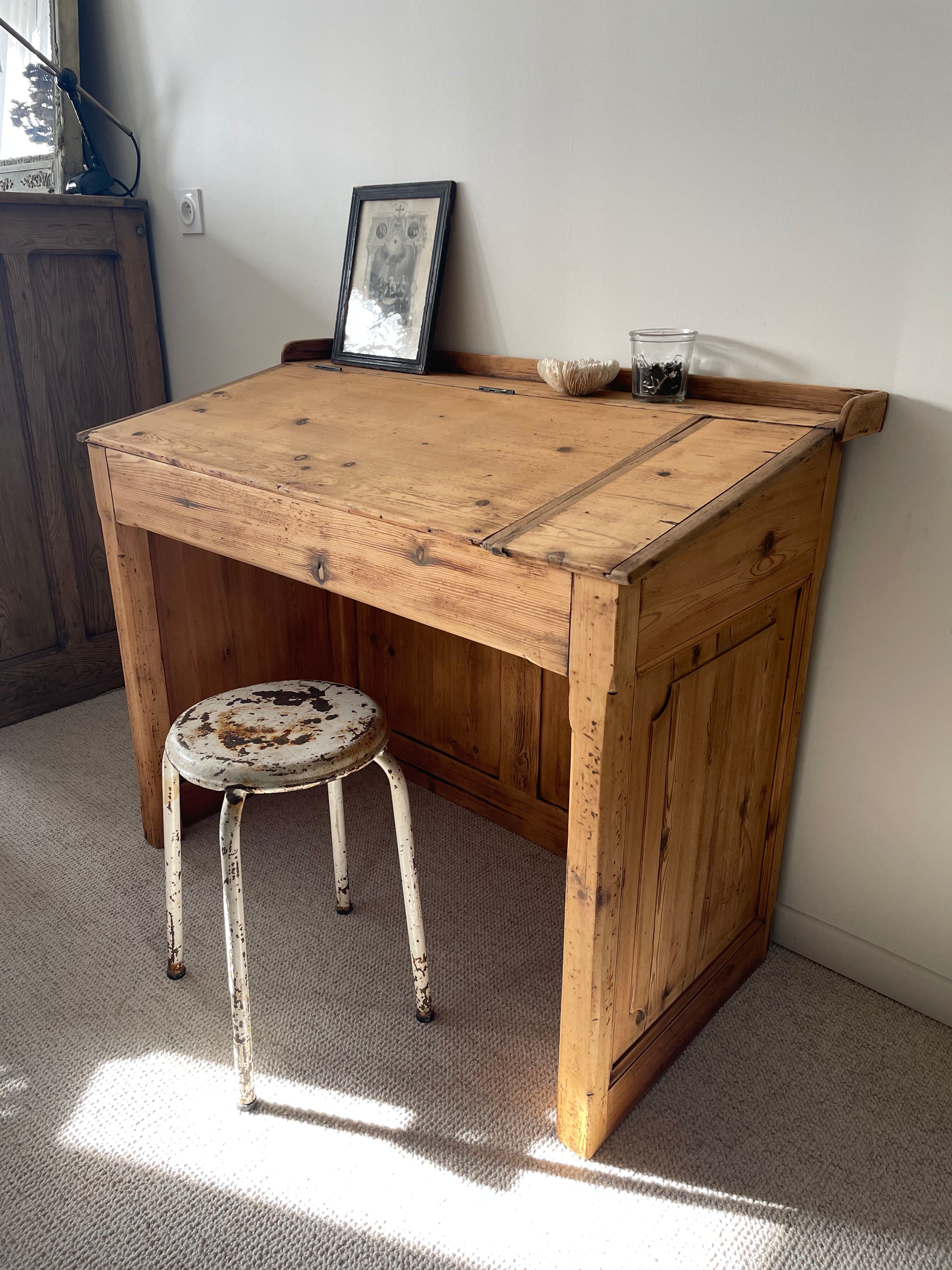 Old wood desk